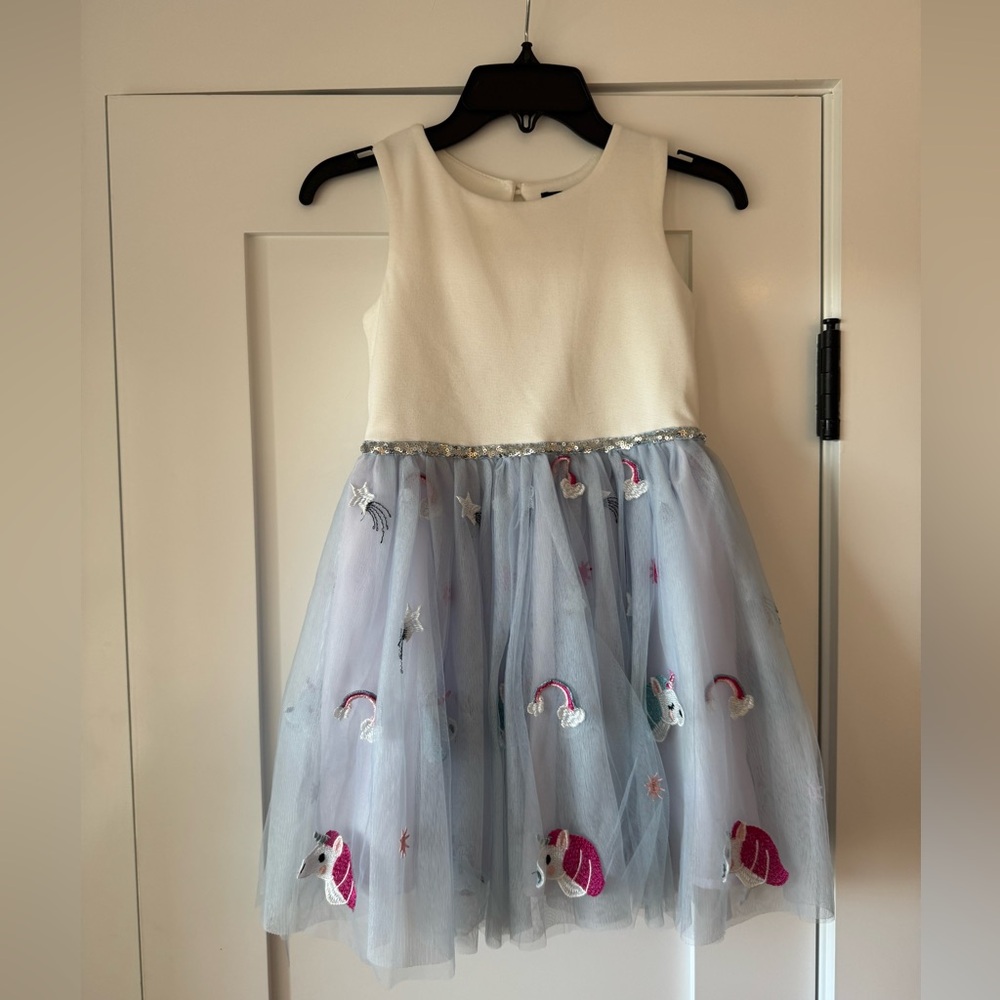ZUNIE size 6 unicorn and rainbow dress. Excellent like new condition